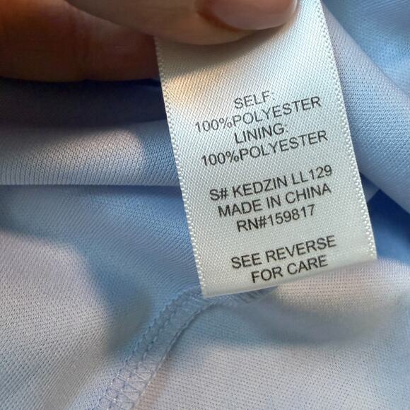 Altar’d State Blue Tiered Ruffle Maxi Dress Small Prom Formal - Picture 9 of 9